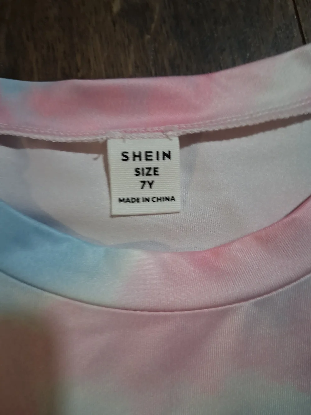 Mama's Girl Tie-Dye Tee Pink Blue Shirt Cute Casual Top Size 7